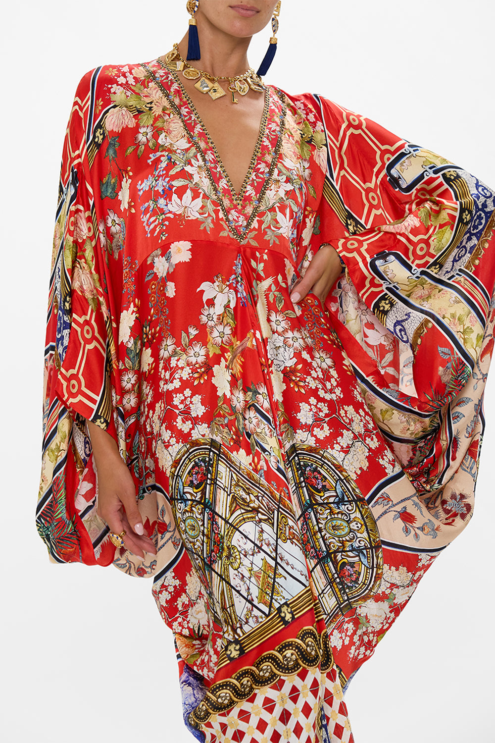 T SHAPE LONG KAFTAN LISBOA LUXE