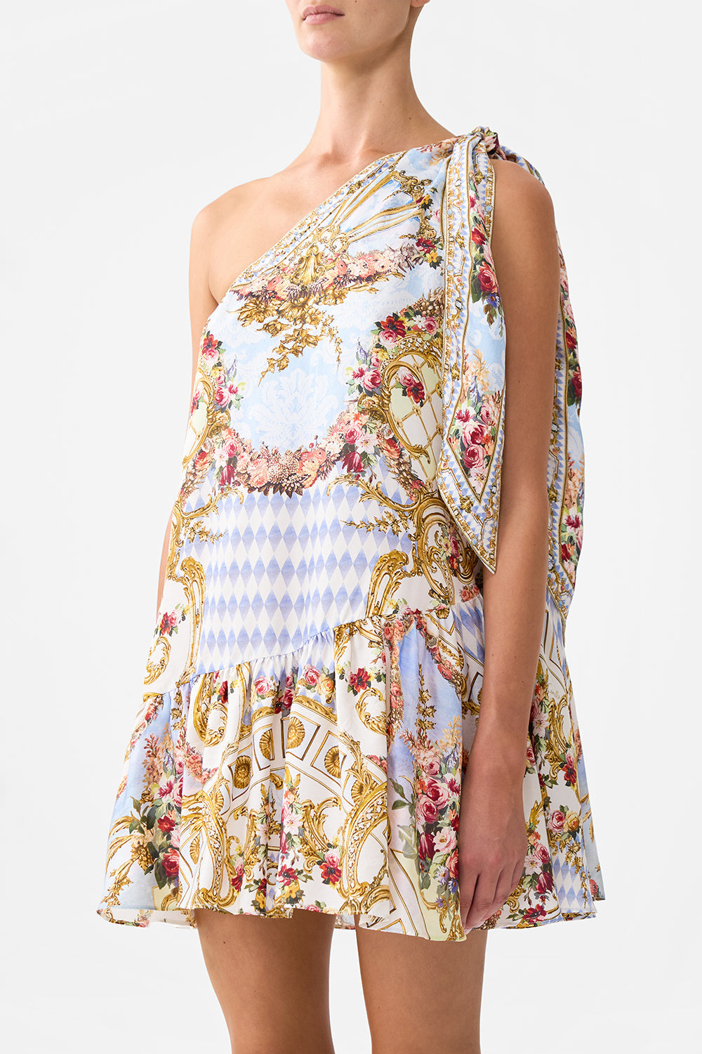 The CAMILLA EYELET TIE BIKINI SET WALL TO WALL WONDERS in our  print.