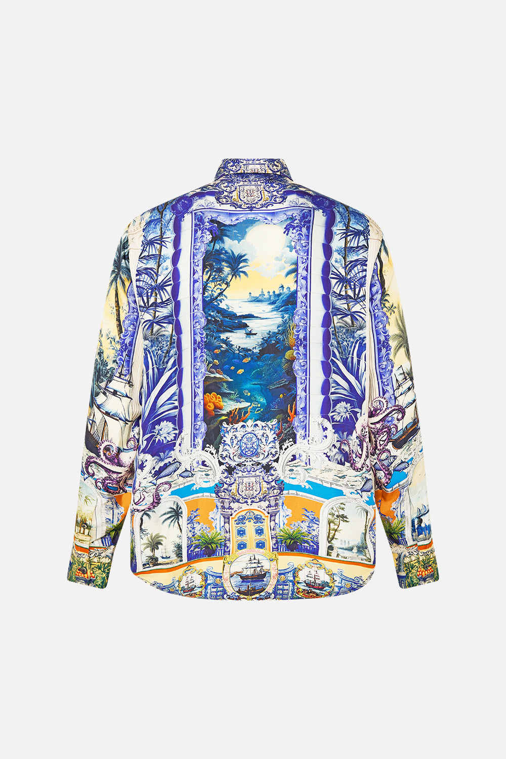 LONG SLEEVE HIDDEN PLACKET SHIRT SONG OF SAINT ANTHONY