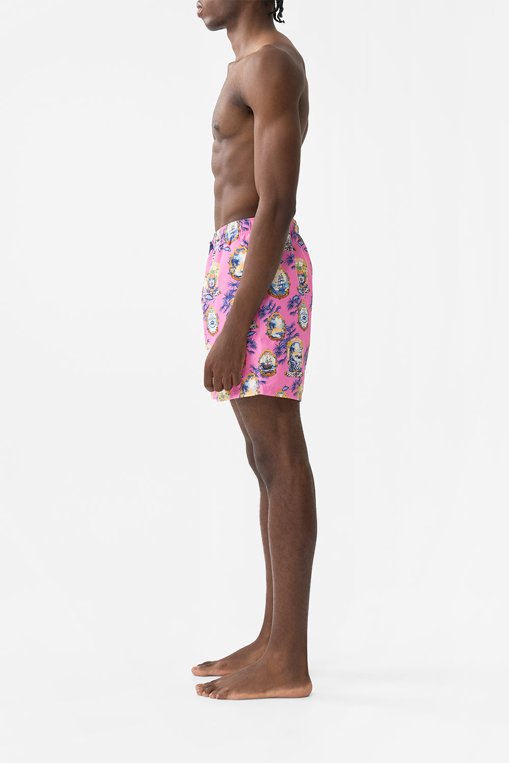 The CAMILLA WIRED V NECK ONE PIECE MONSERRATE MAGIC in our MONSERRATE MAGIC print.
