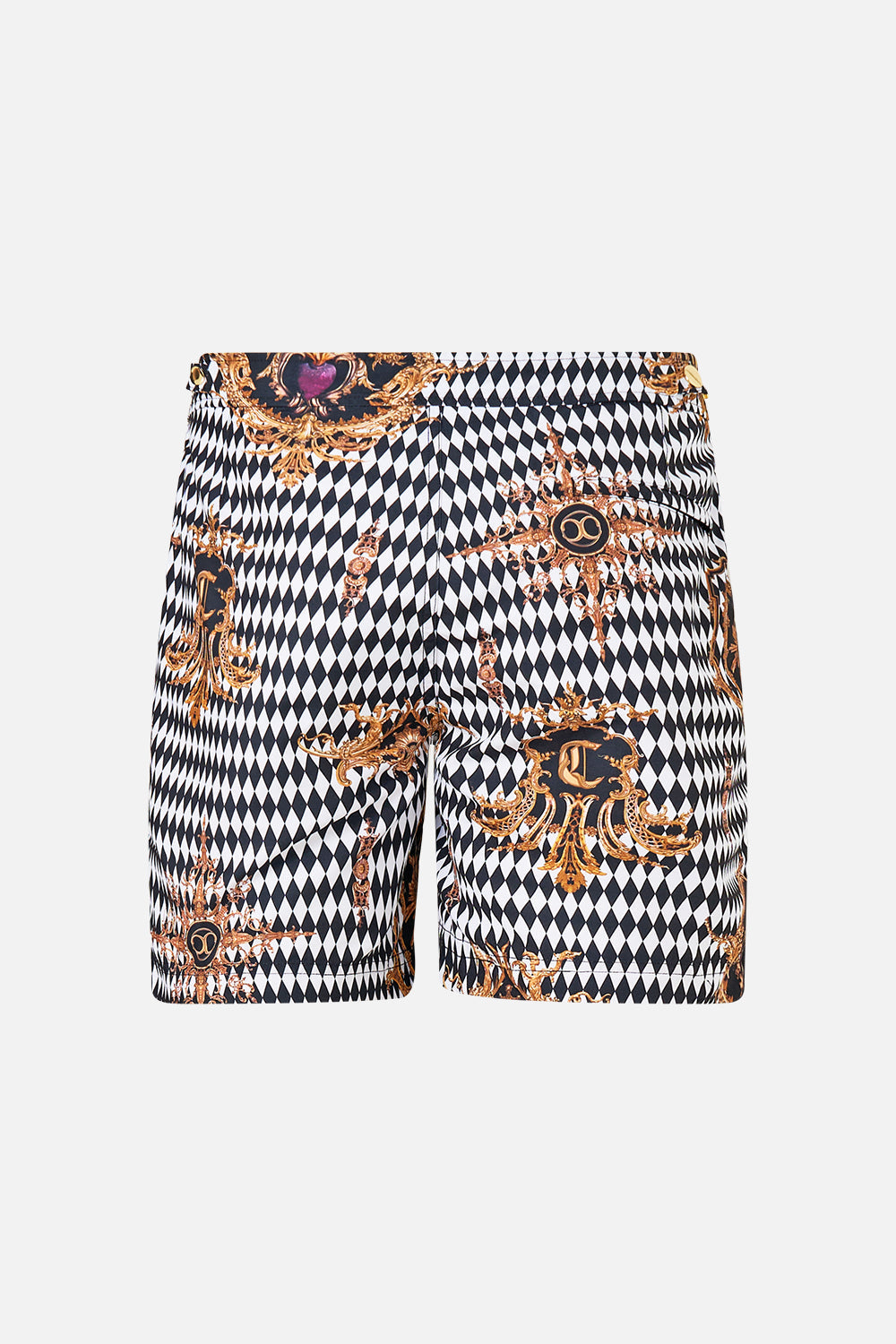 The CAMILLA BUTTON FRONT LOUNGE PANT SALTY SPLENDOUR in our SALTY SPLENDOUR print.