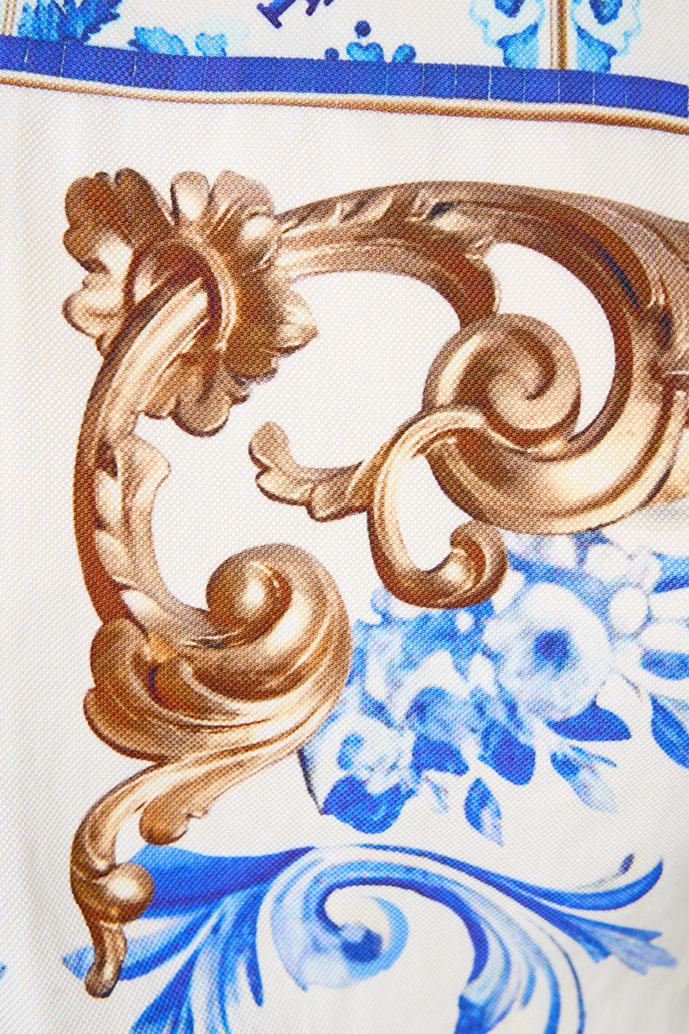 TIE FRONT PUFF SLEEVE TOP AZUL ADVENTURES