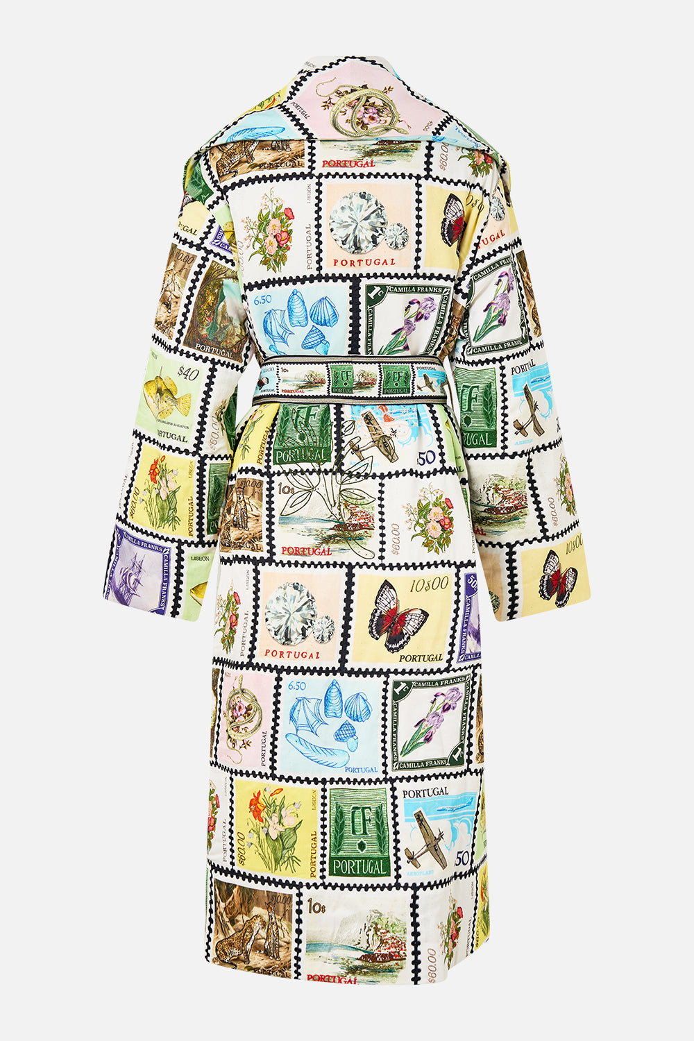 The CAMILLA V NECK TOP WITH KNOT BACK THRONE GAMES in our THRONE GAMES print.