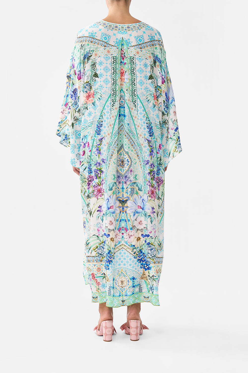 V NECK KAFTAN WITH TIES SUNRISE IN SINTRA