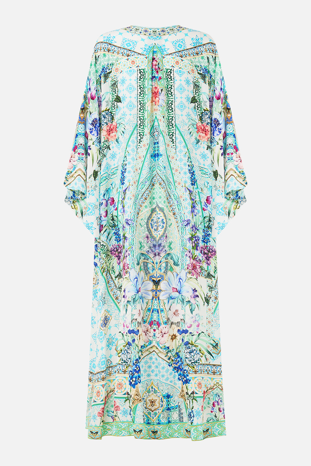 V NECK KAFTAN WITH TIES SUNRISE IN SINTRA