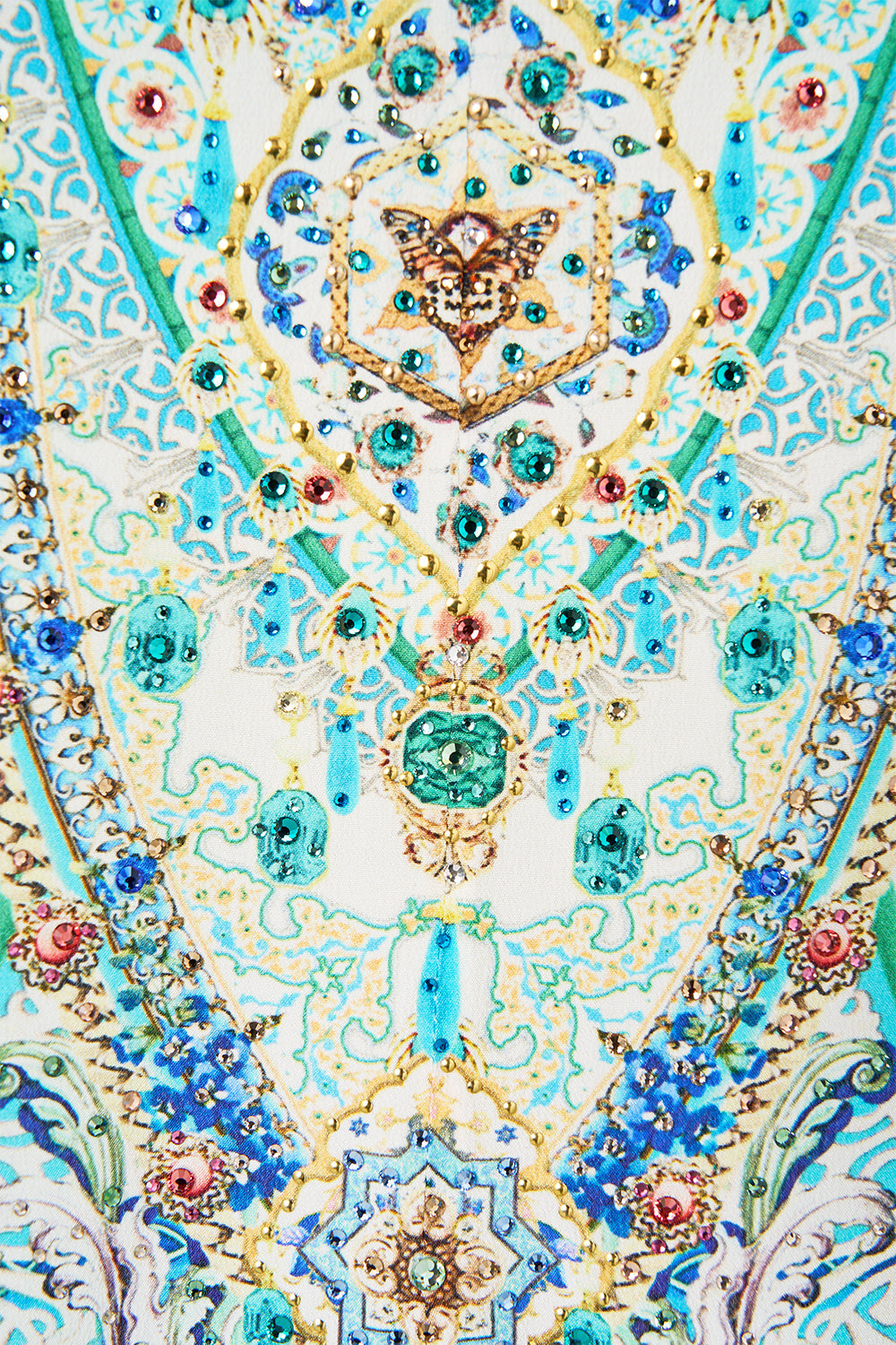 V NECK FLARED JUMPSUIT SUNRISE IN SINTRA