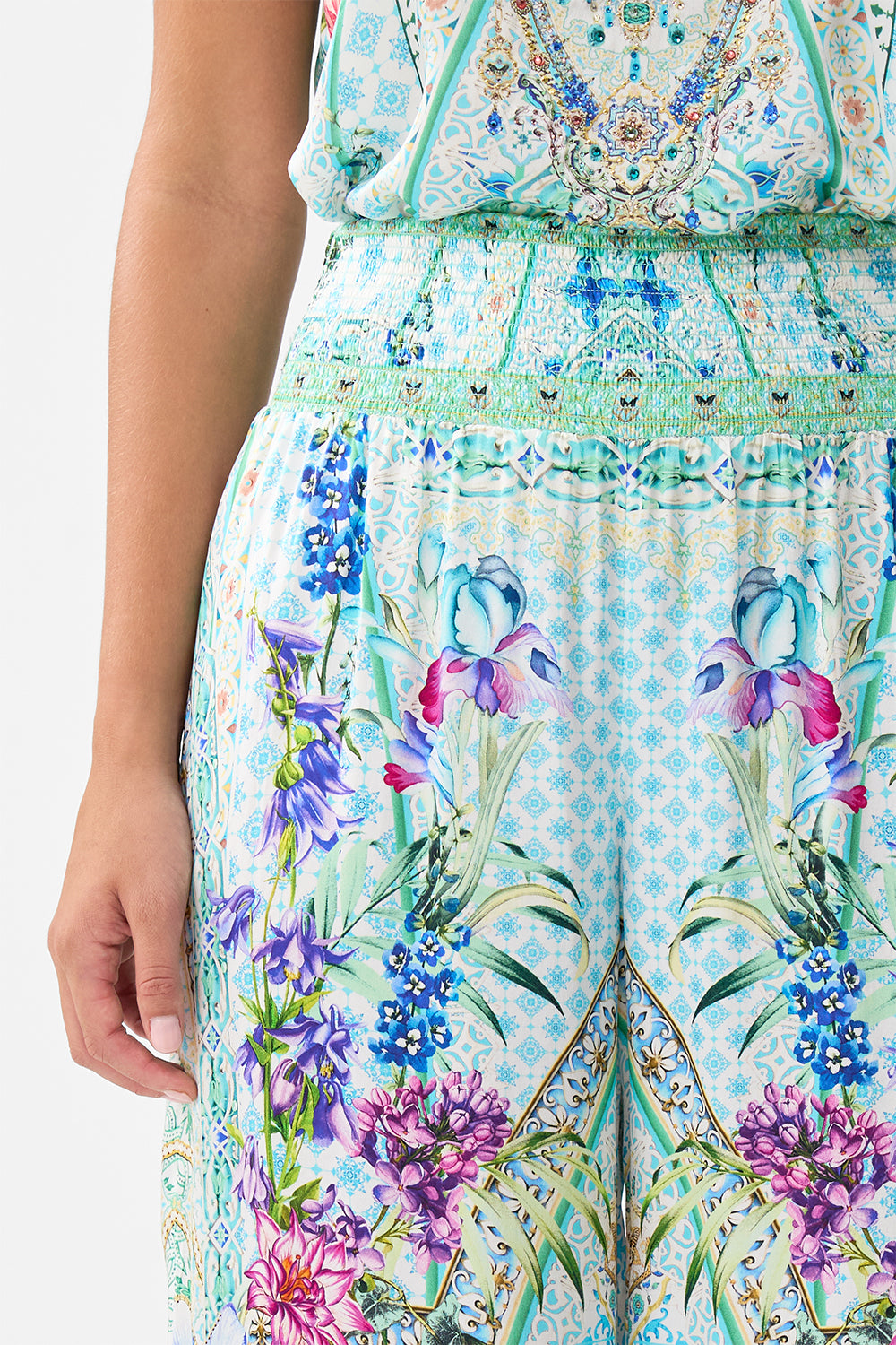 SHIRRED WAIST PANT SUNRISE IN SINTRA