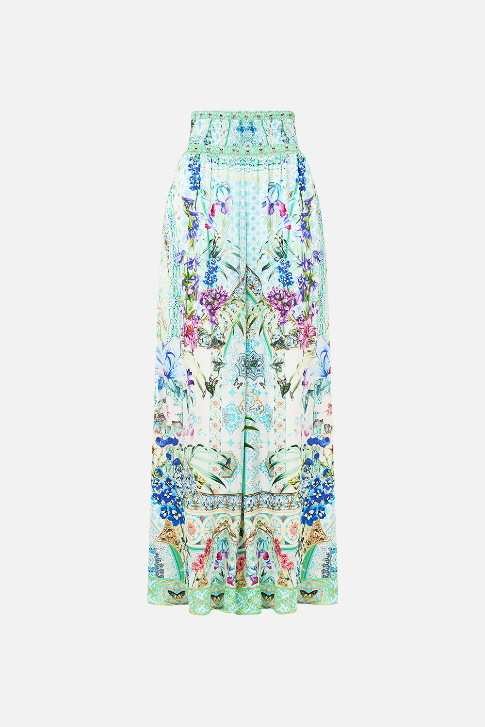 The CAMILLA TIE BACK CAMI LISBOA LUXE in our LISBOA LUXE print.