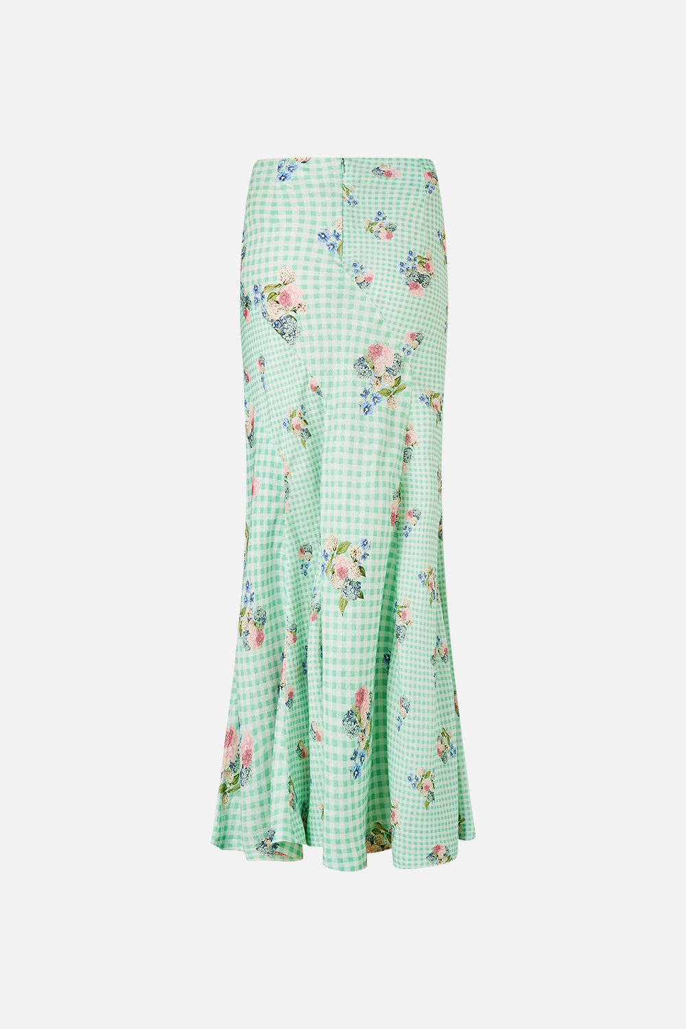 The CAMILLA PANELLED TANK DRESS WITH CURVED HEM TILE STYLE in our  print.
