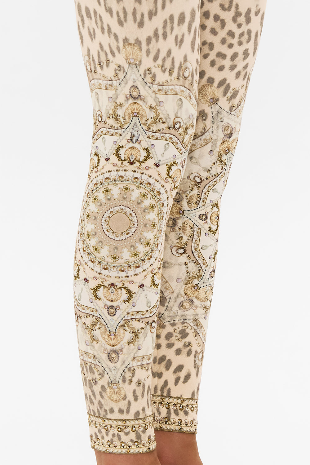 CAMILLA blush leggings in Grotto Goddess print.