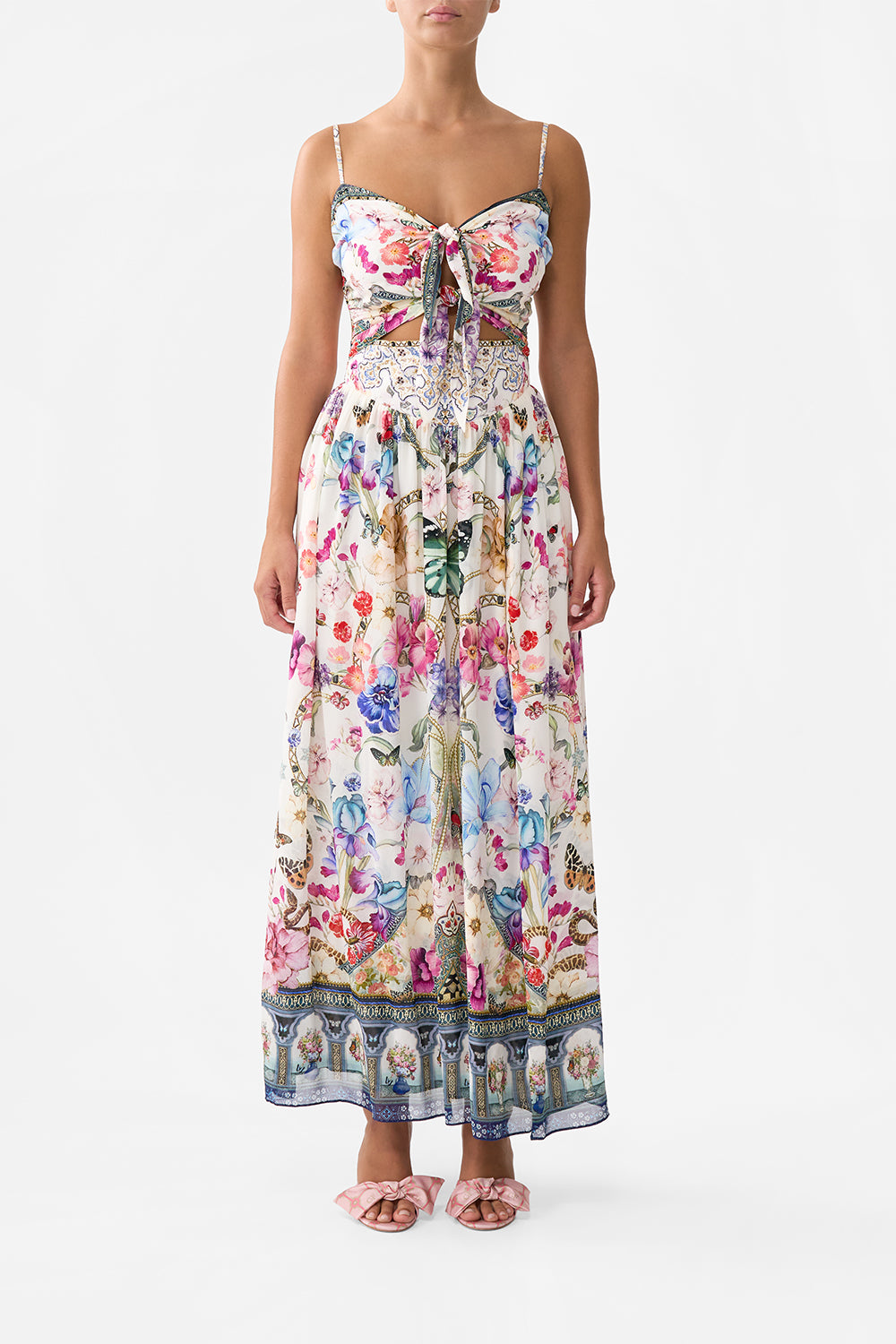 DOUBLE TIE FRONT DRESS MONSERRATE MAGIC