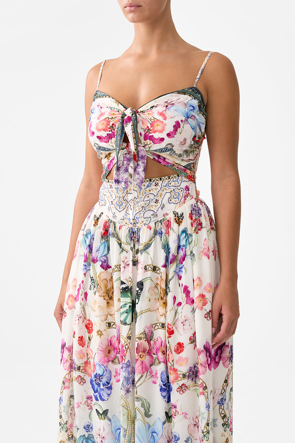 DOUBLE TIE FRONT DRESS MONSERRATE MAGIC