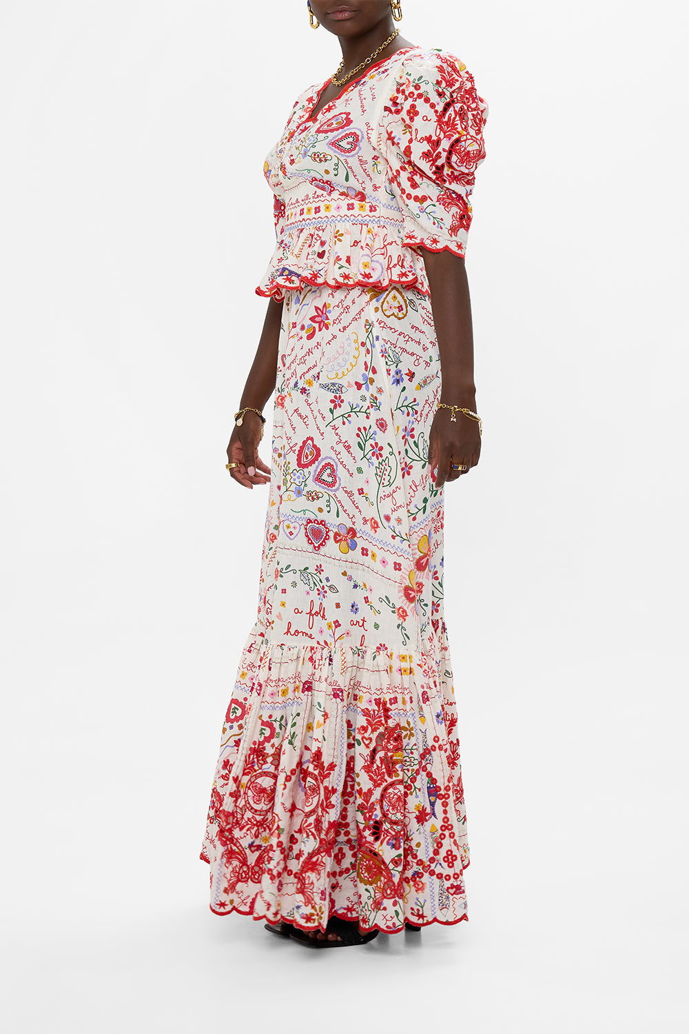 PUFF SLEEVE TOP WITH HARDWARE A KITSCH IN TIME