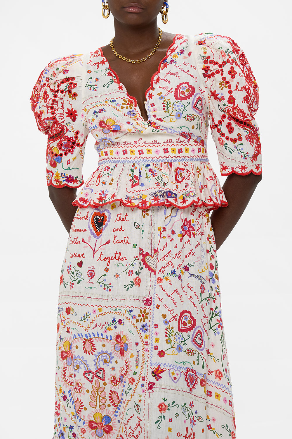 The CAMILLA JERSEY TANK DRESS SAL DO MAR in our SAL DO MAR print.