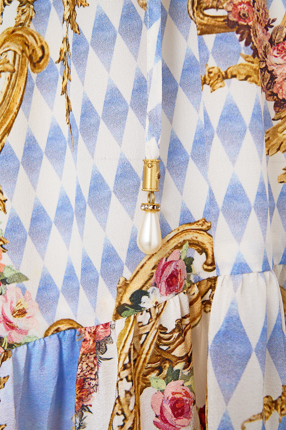 A-LINE GATHERED PANEL DRESS THRONE GAMES