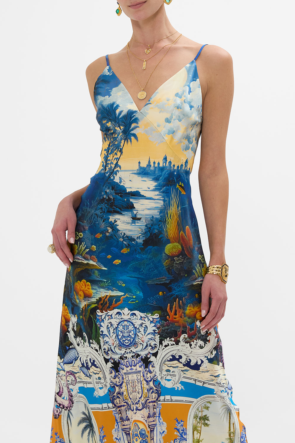 The CAMILLA SHORT LENGTH SWIM SHORT SAL DO MAR in our  print.