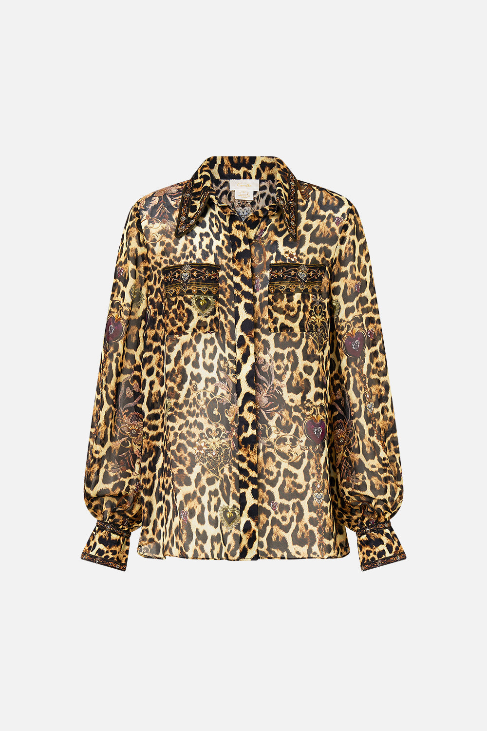 CURVED COLLAR BLOUSE WITH POCKETS SAINTS AND SISTERS