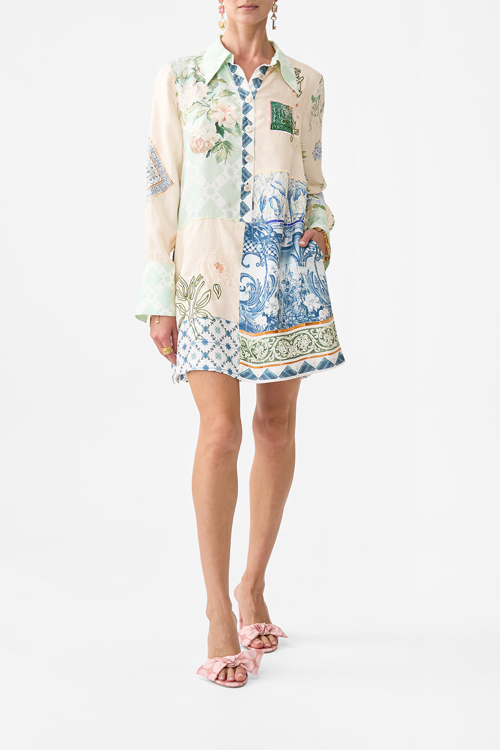 MINI SHIRT DRESS JARDIM PARTY