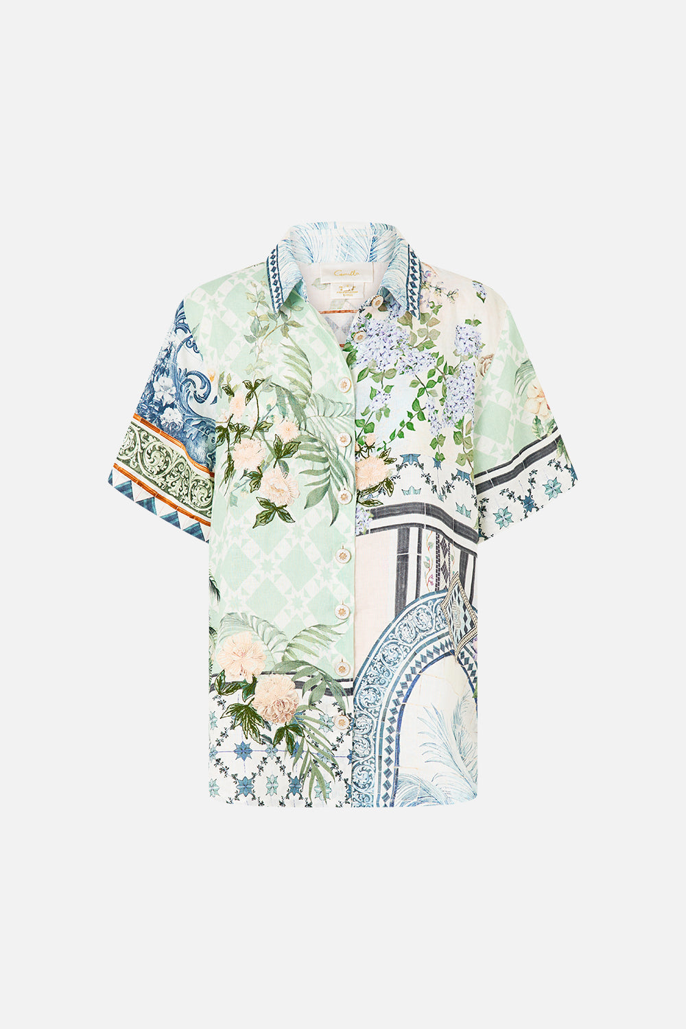 The CAMILLA PLEATED BACK TRENCH ORNATE ON A PLATE in our  print.