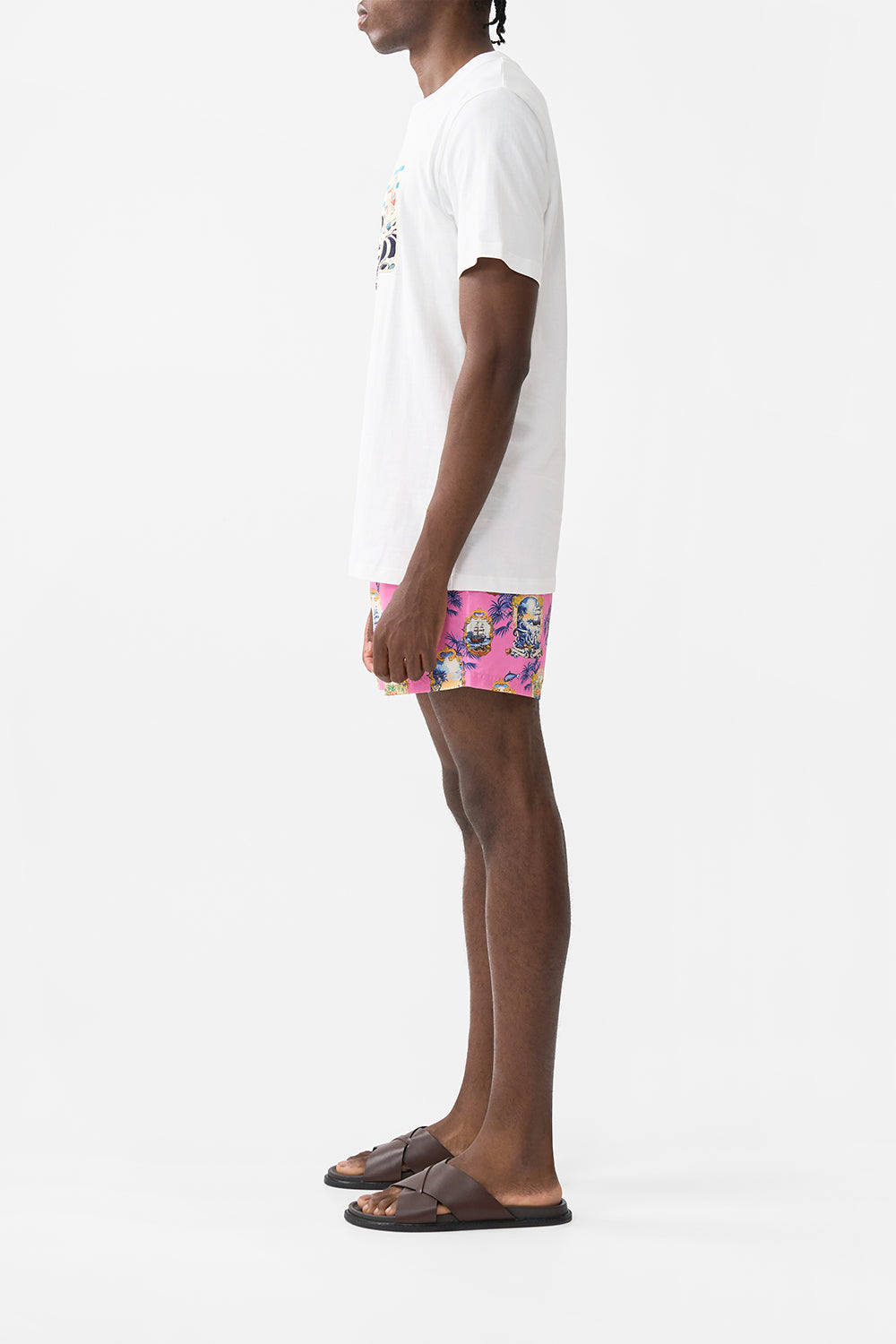 The CAMILLA CORSET DRESS WITH LONG FLARED SKIRT PALACIO PLAYGROUND in our  print.