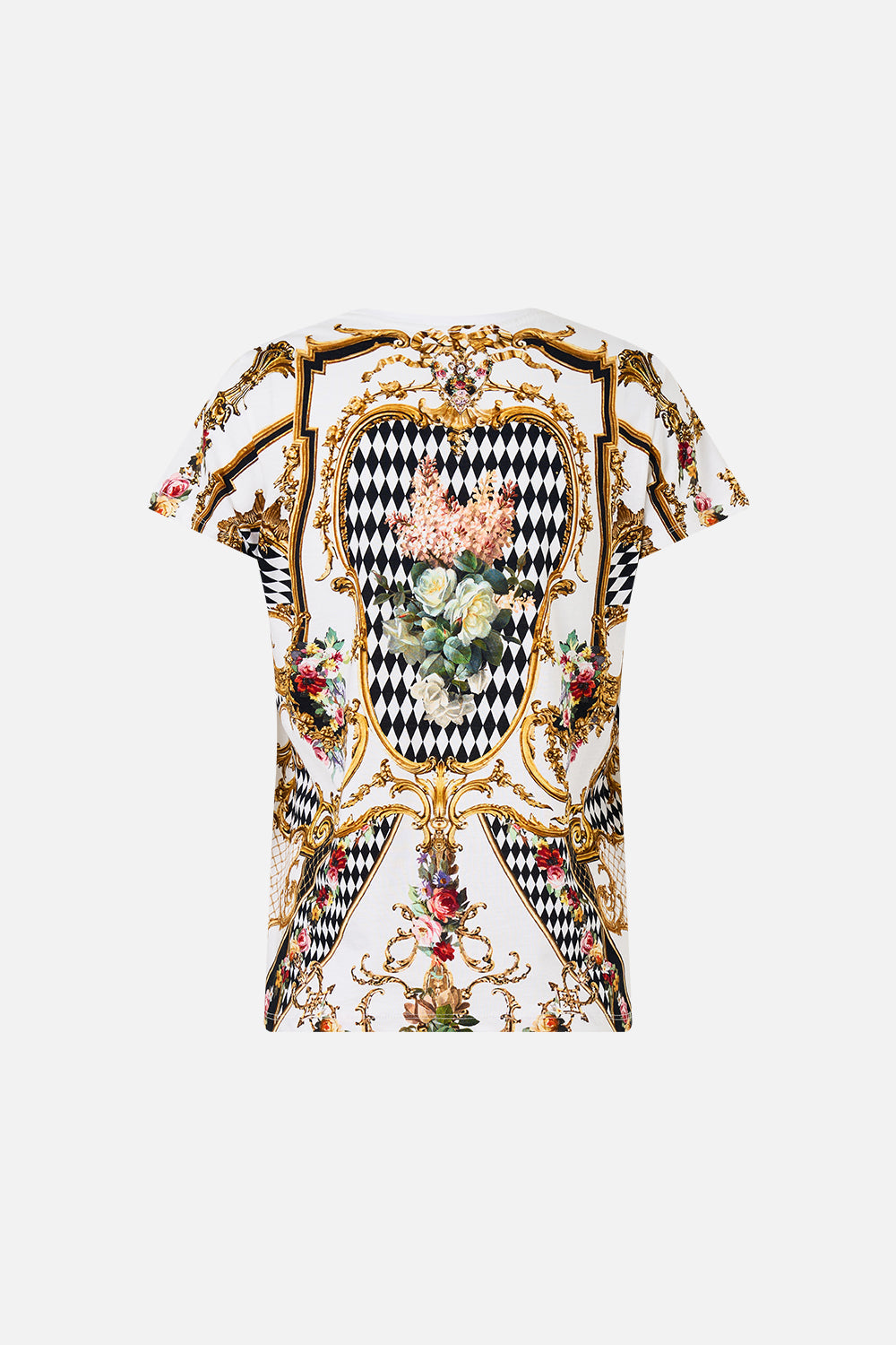 The CAMILLA JERSEY SLEEVELESS TURTLENECK SAL DO MAR in our  print.