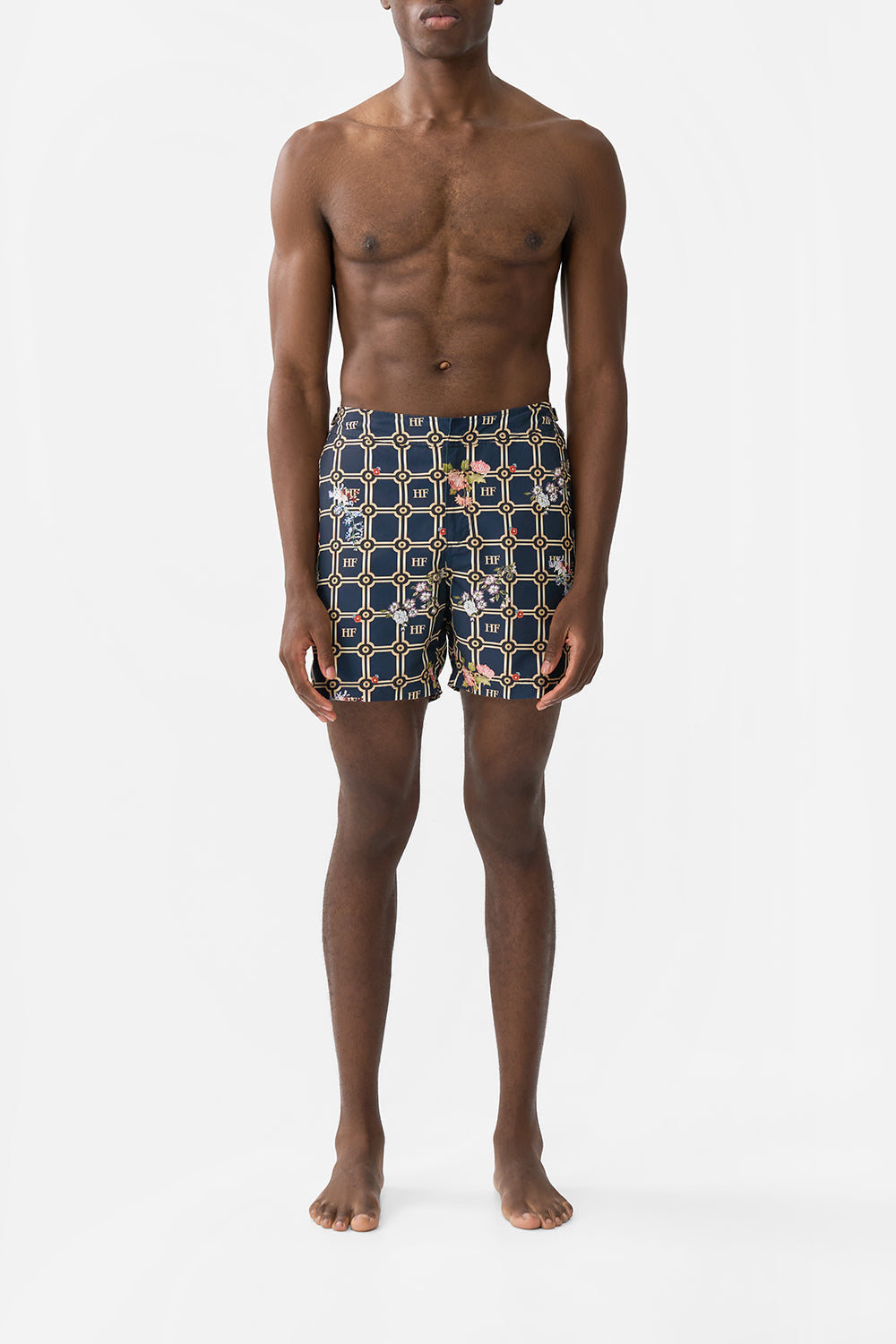 The CAMILLA MID LENGTH BOARDSHORT CARMO AND CARMELITAS in our  print.