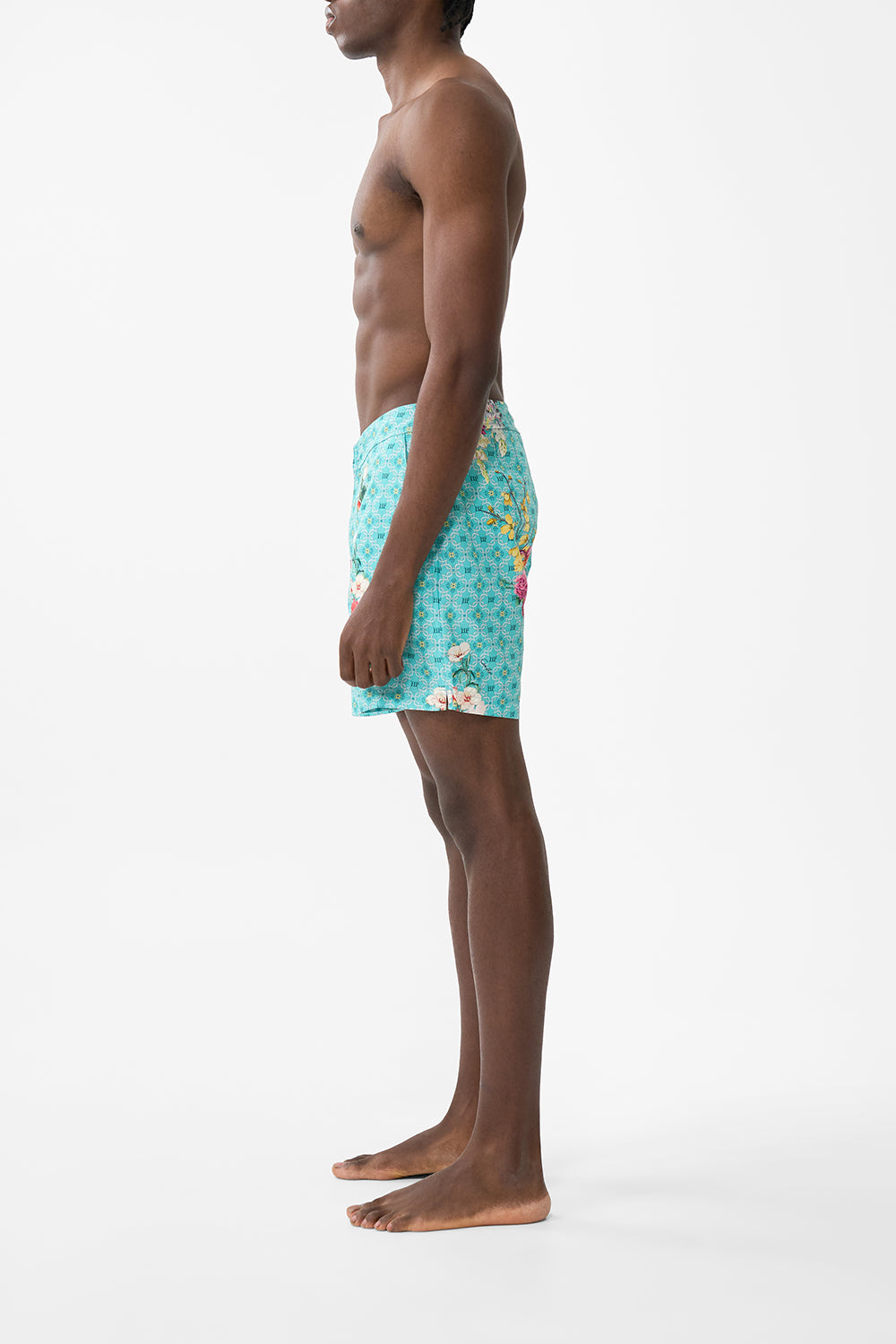 The CAMILLA MID LENGTH BOARDSHORT GARDENS OF QUELUZ in our  print.