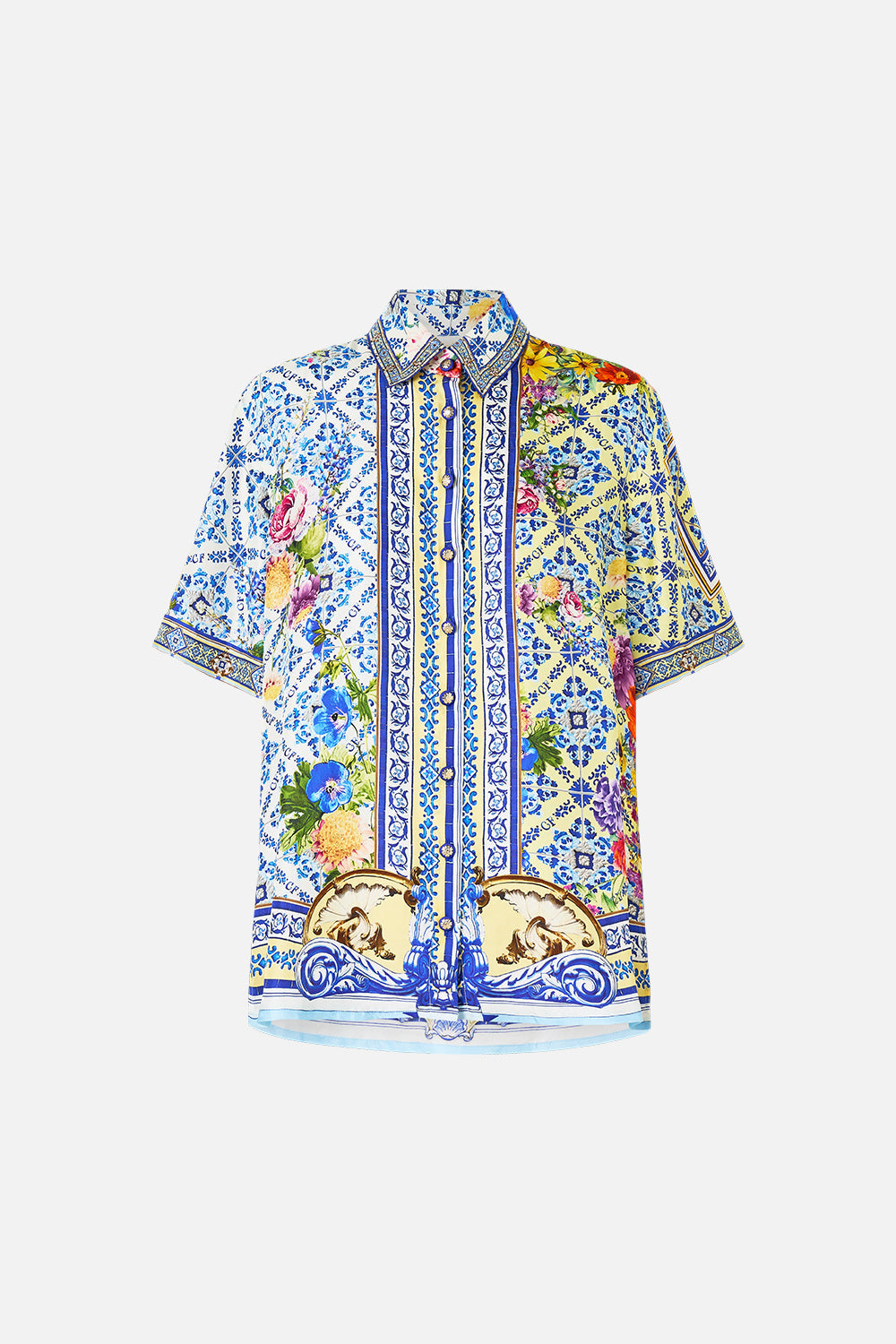 The CAMILLA DRAMATIC SLEEVE COCOON LAYER THRONE GAMES in our  print.