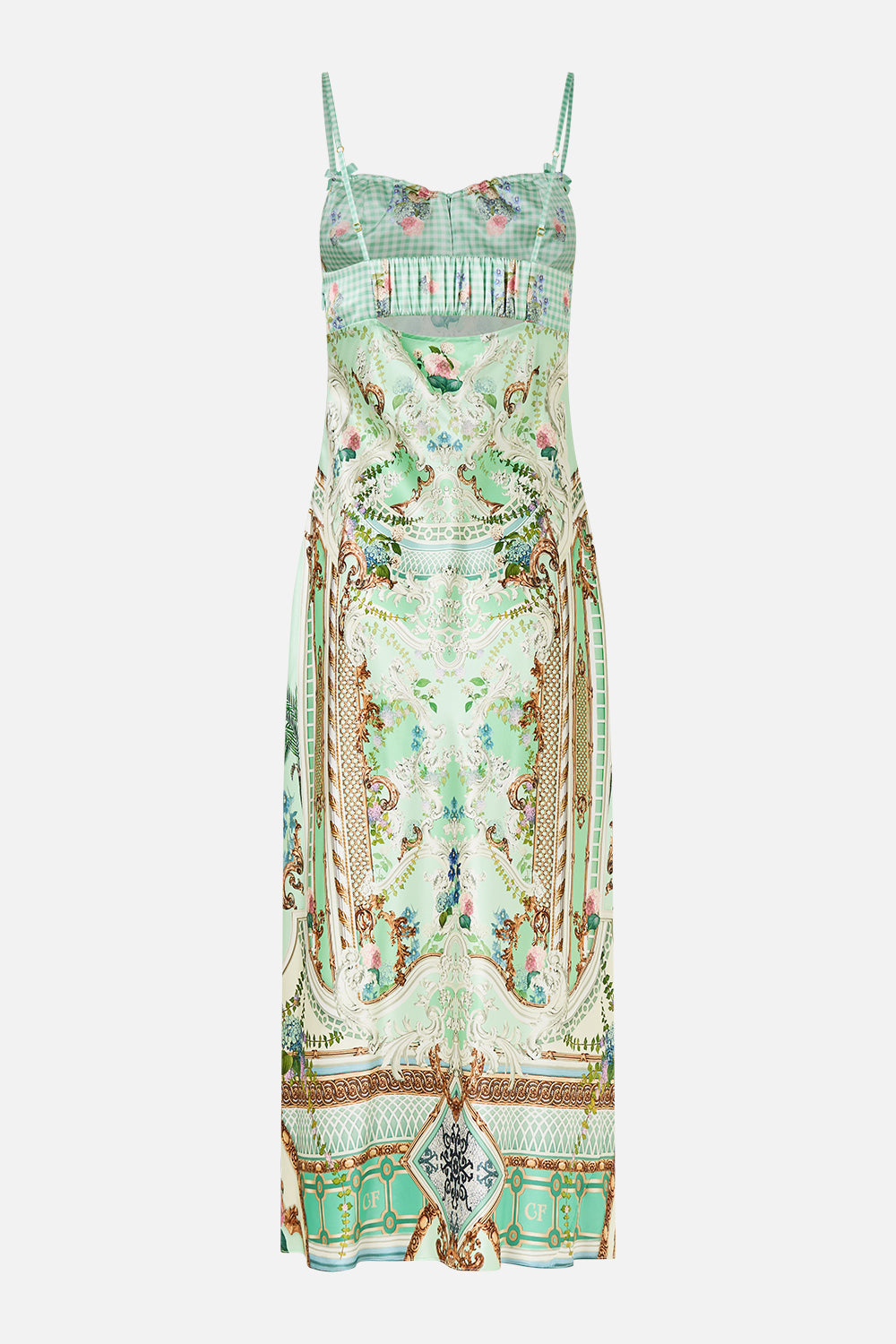 GATHERED BODICE BIAS DRESS PESTANA PANORAMA