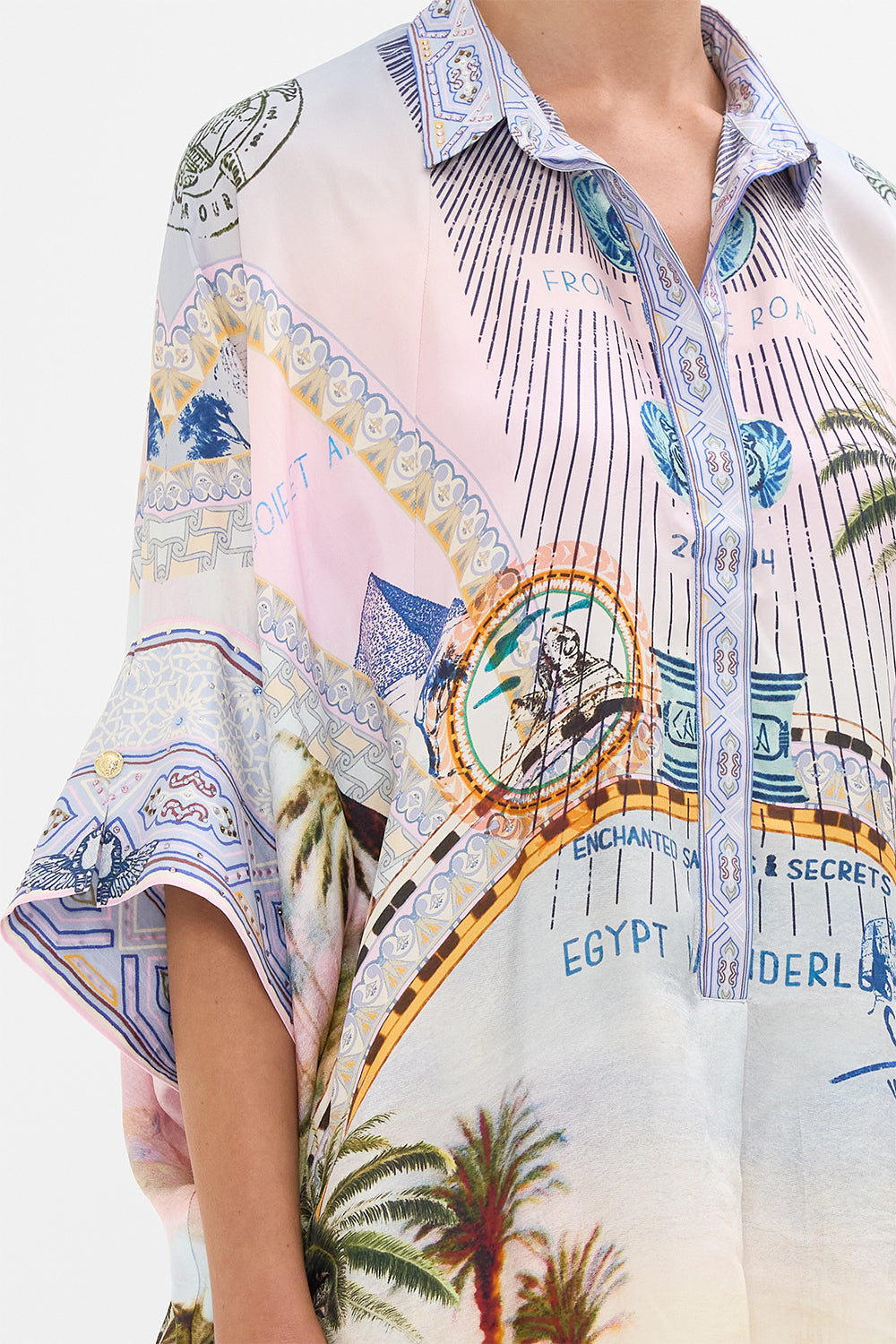 CAMILLAi batwing shirt in Call Me in Cairo print