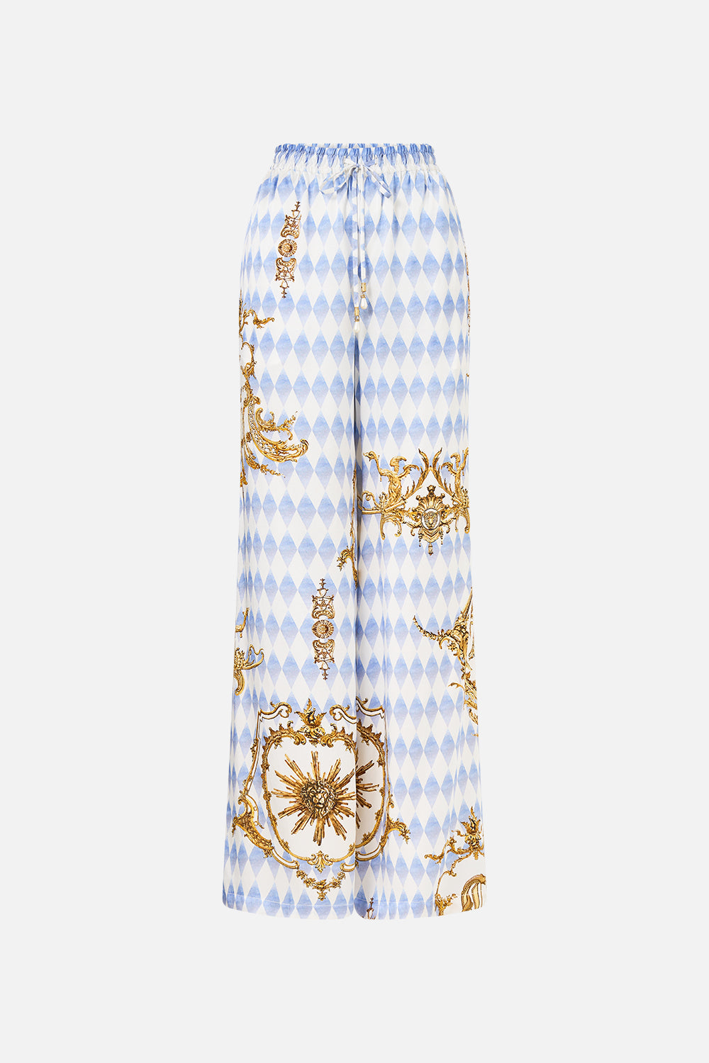The CAMILLA STEPPED HEM SHIRT SONG OF SAINT ANTHONY in our  print.