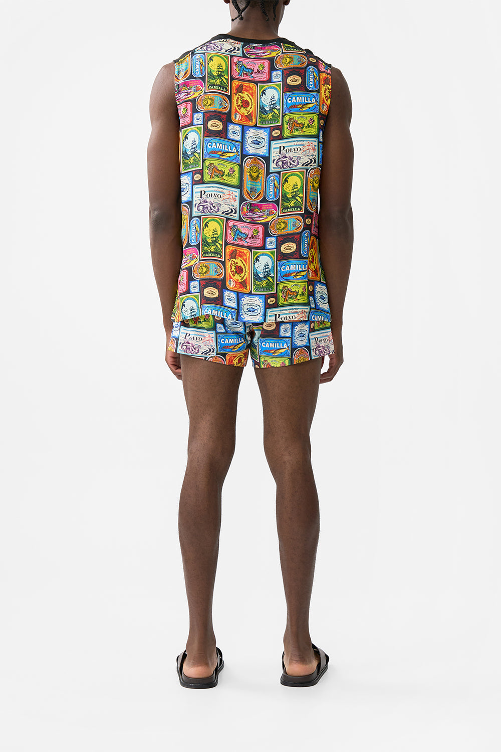 The CAMILLA LONG SARONG CORRIDOR OF CALM in our  print.
