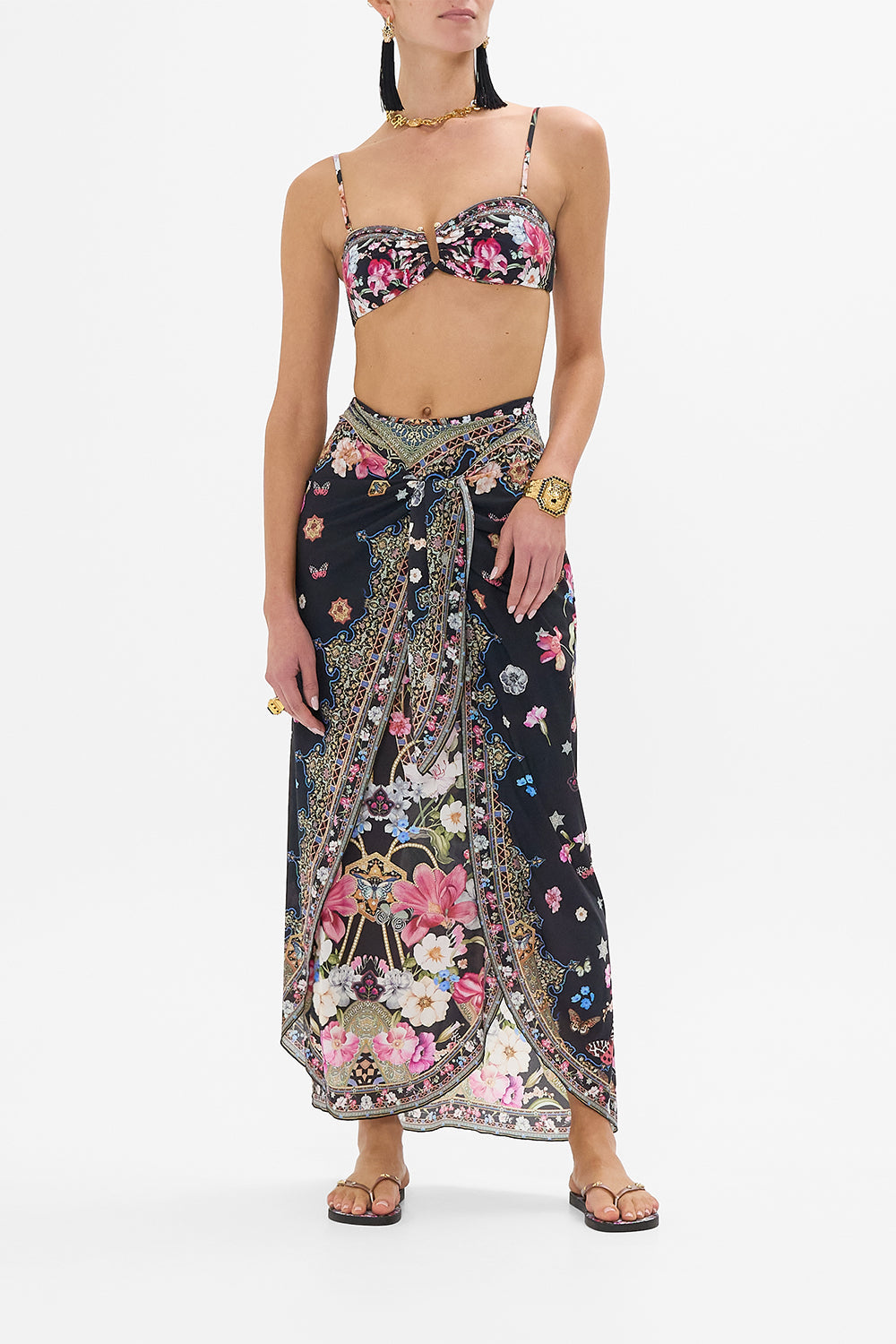 The CAMILLA BOXY PYJAMA SHIRT JUST COASTING in our  print.