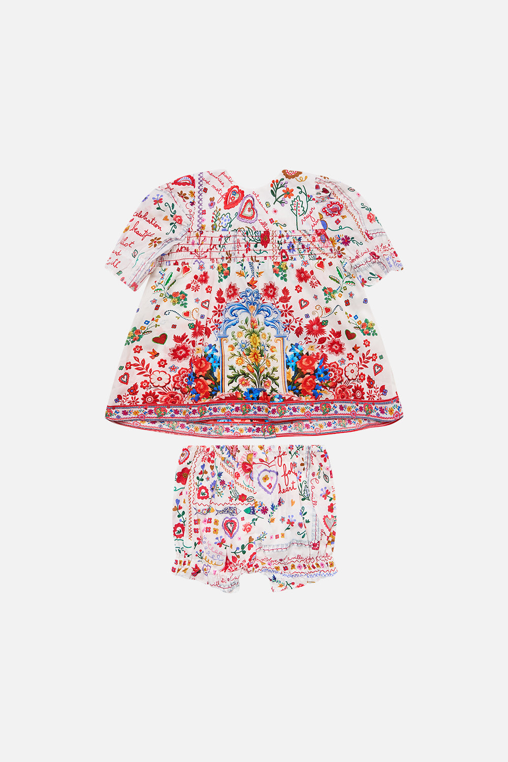 The CAMILLA DROP SHOULDER PLAYSUIT SPIRIT OF SANTA MARIA in our  print.