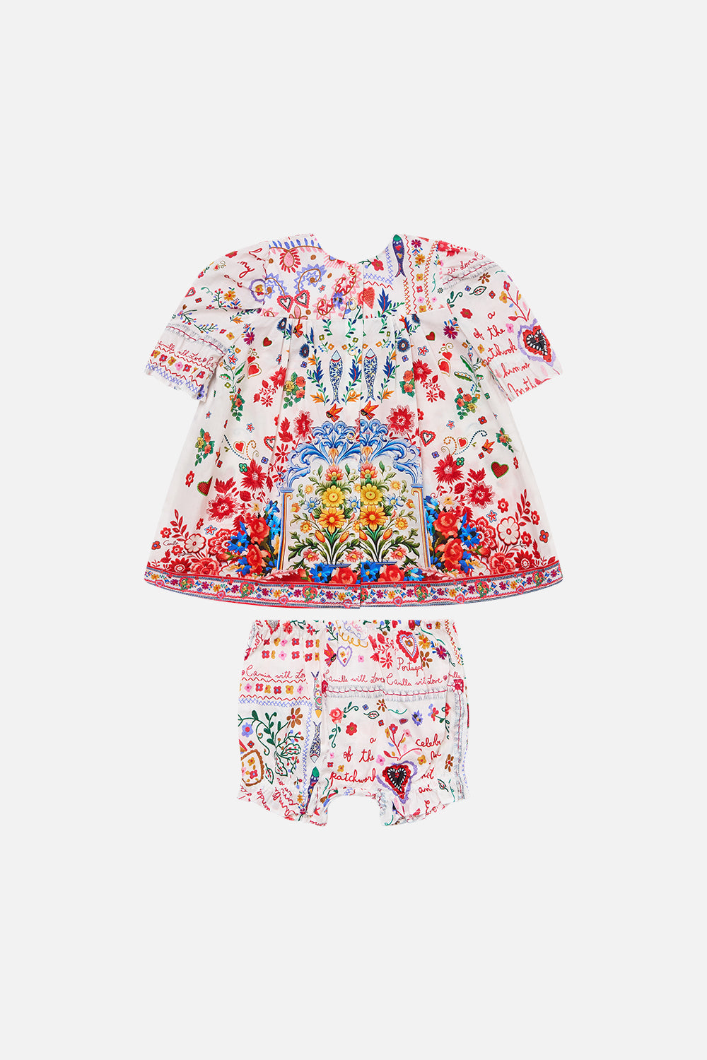 The CAMILLA DROP SHOULDER PLAYSUIT SPIRIT OF SANTA MARIA in our  print.
