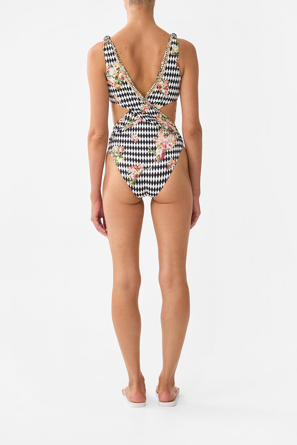 The CAMILLA SCALLOPED EDGE LAYER PALACIO PLAYGROUND in our  print.
