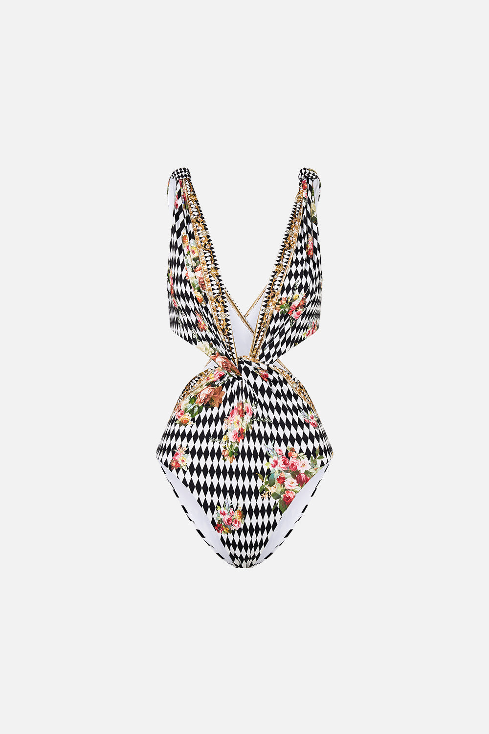The CAMILLA SCALLOPED EDGE LAYER PALACIO PLAYGROUND in our  print.