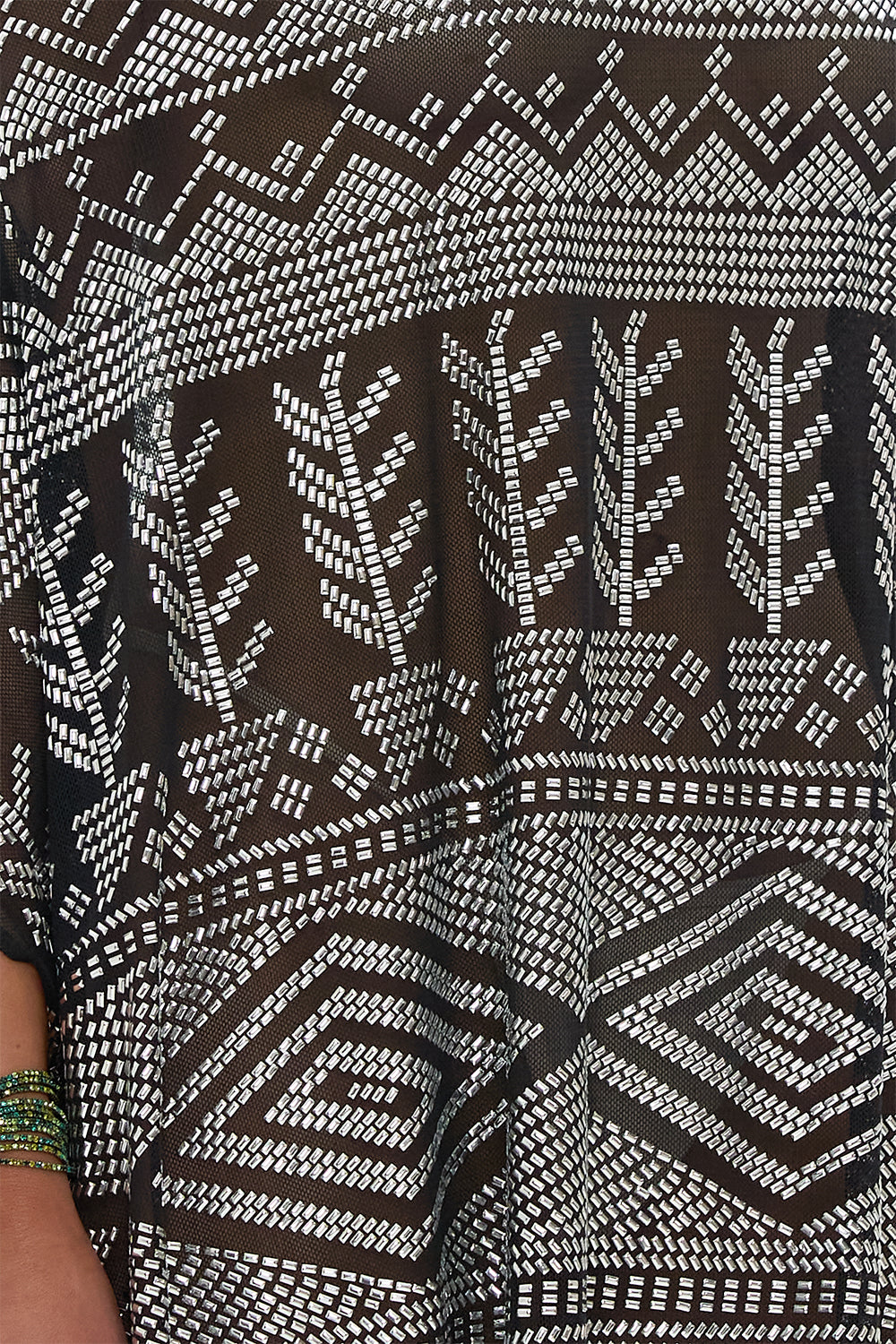 ONE SHOULDER KAFTAN WITH NECKBAND THE EGYPT EFFECT