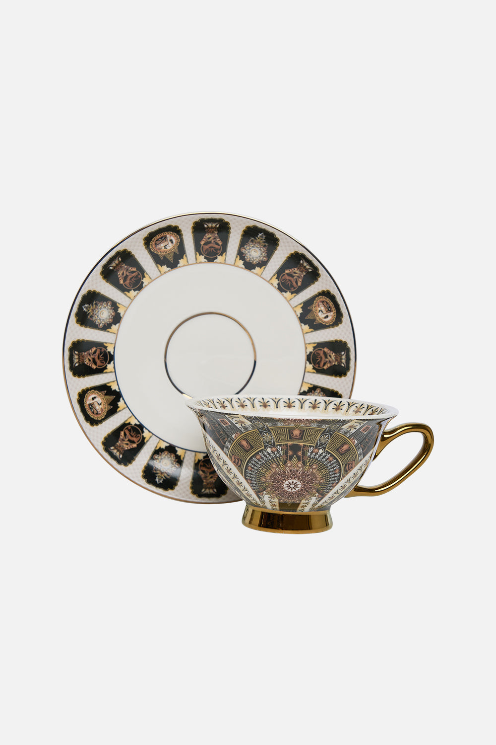 TEA CUP AND SAUCER SET TEMPLES OF DENDARA