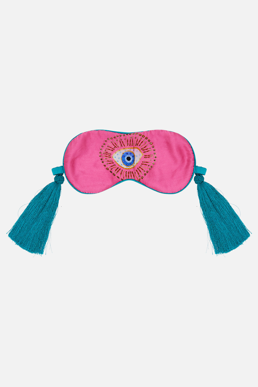 EYE MASK WITH TASSELS AND PILLOW CASE RAINBOW ROADS
