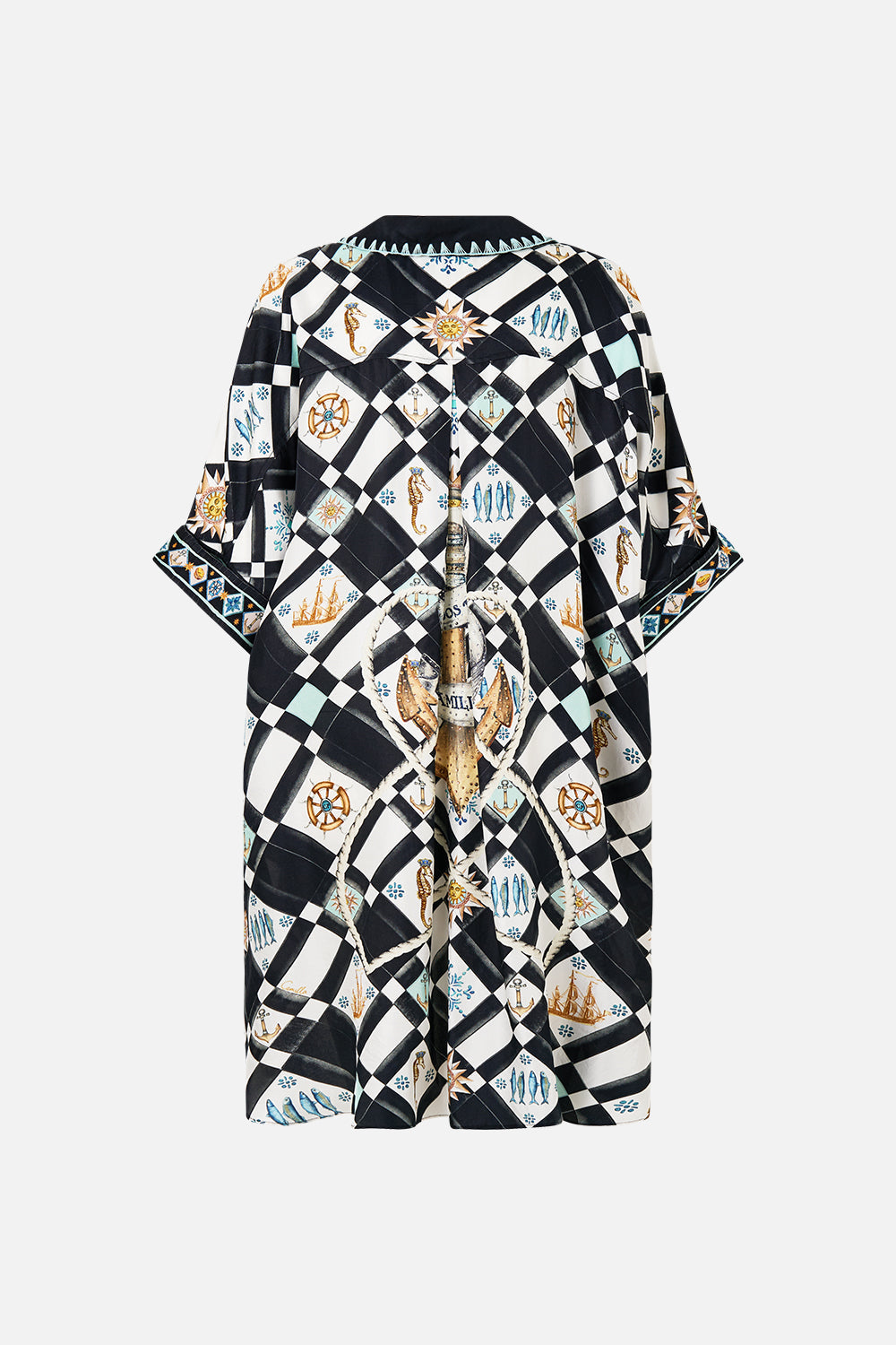 The CAMILLA CLASSIC SHIRT SOAP OPERA in our  print.