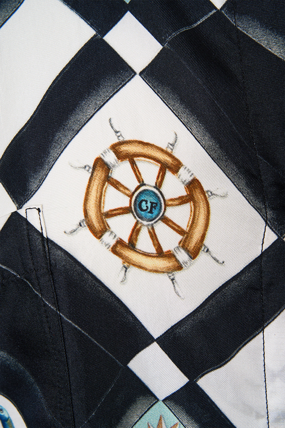 The CAMILLA CLASSIC SHIRT SOAP OPERA in our SOAP OPERA print.