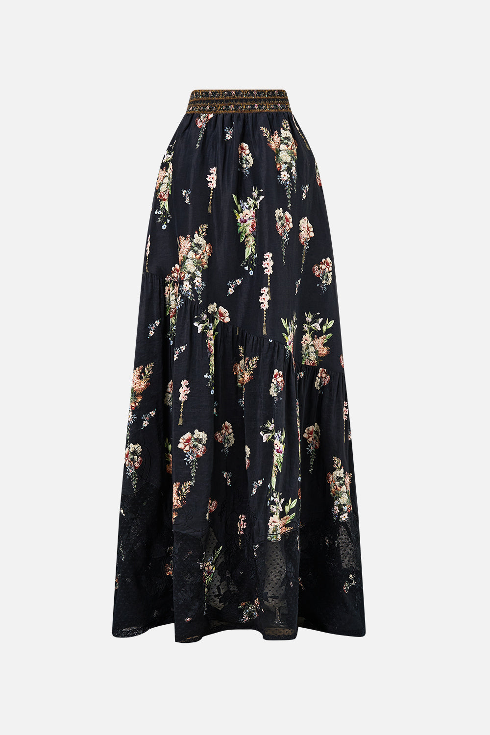 The CAMILLA SOFT WIDE LEG PANT WITH TIE DETAIL MEET ME AT THE MAJESTIC in our  print.