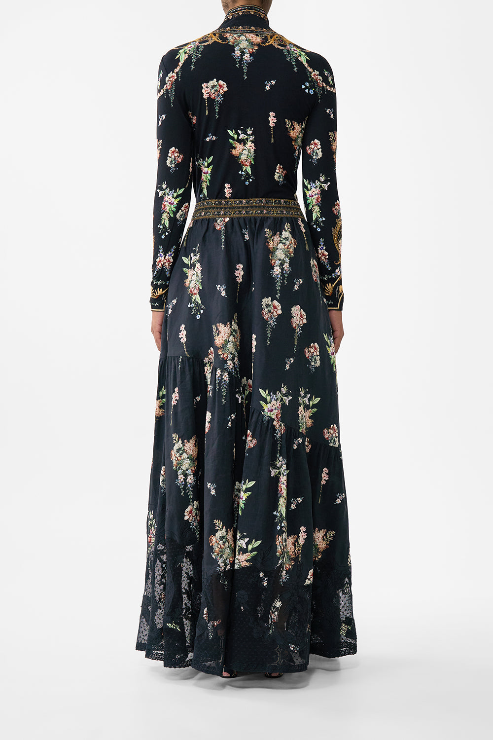 The CAMILLA Jersey Turtleneck in our Noble Endeavours print.