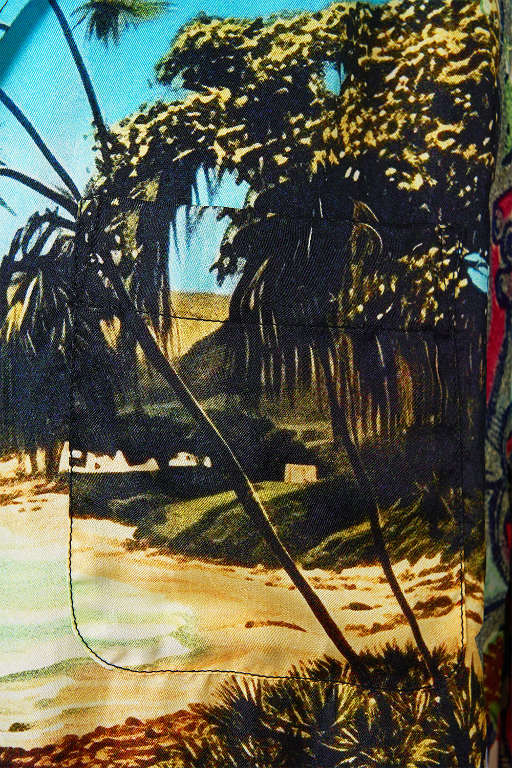 The CAMILLA Oversized Shirt With Pocket in our Bathing Bombshell print.