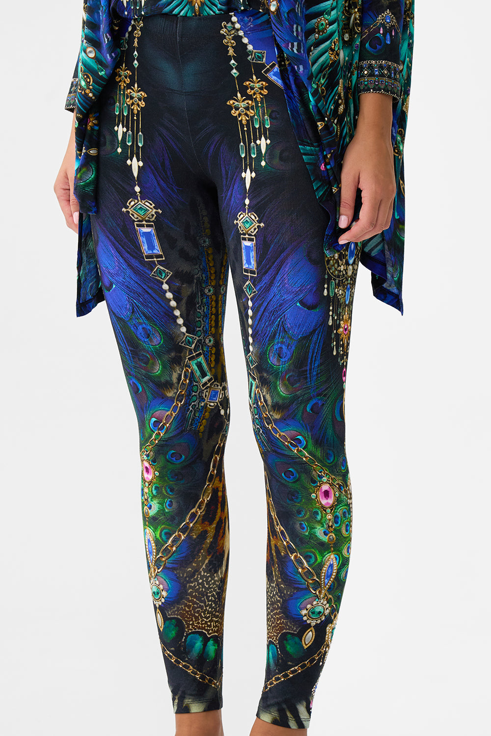 The CAMILLA BLOUSON SLEEVE LAYER ISNIK LULLABY in our ISNIK LULLABY print.