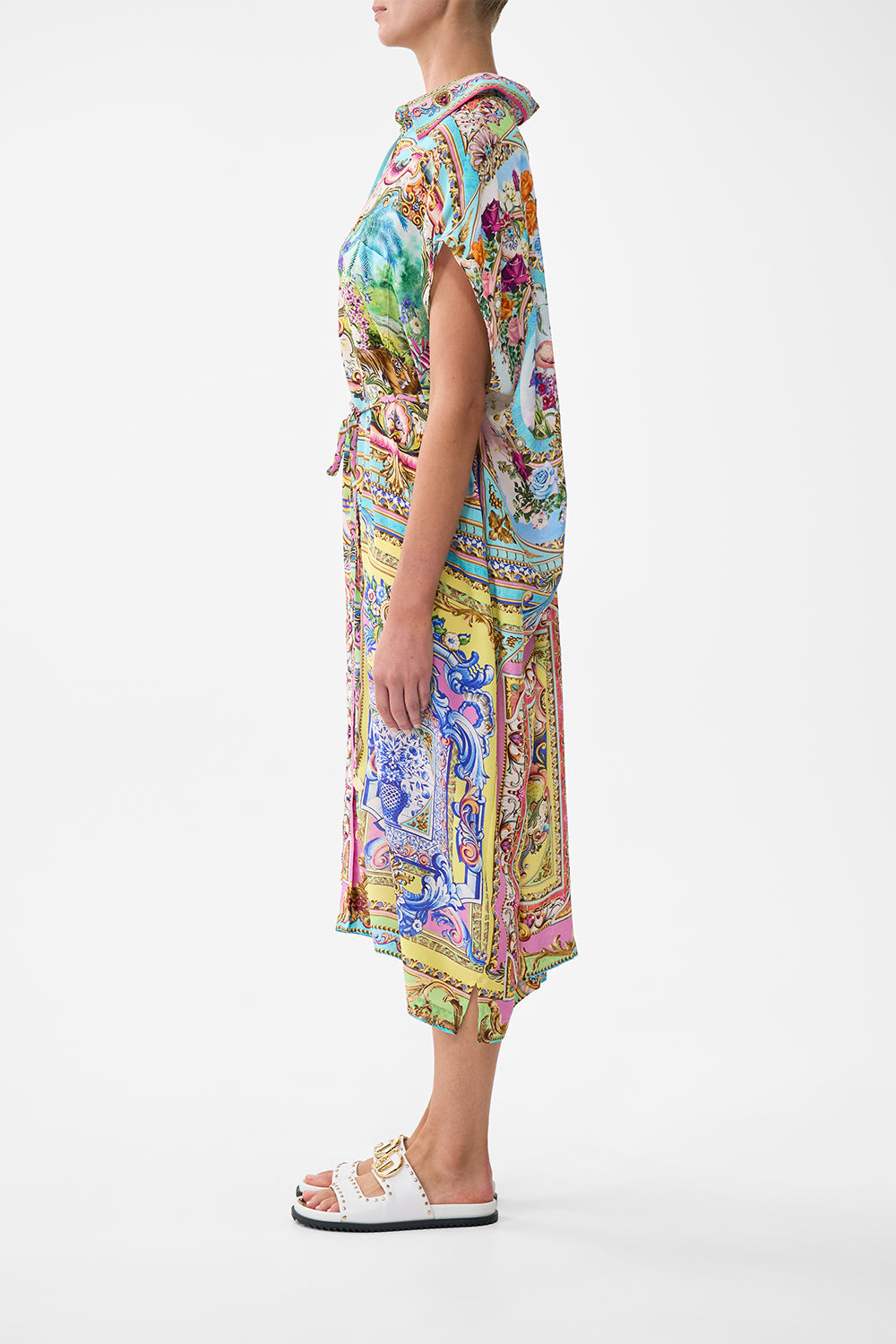 The CAMILLA Sleeveless Shirtdress in our Spirit Of Santa Maria print.