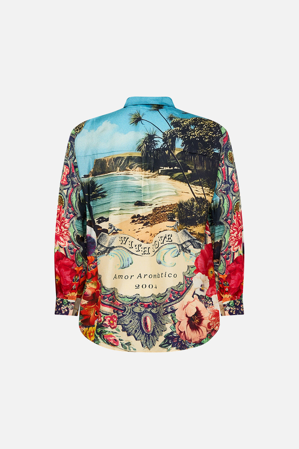 The CAMILLA Long Sleeve Oversized Shirt in our Bathing Bombshell print.