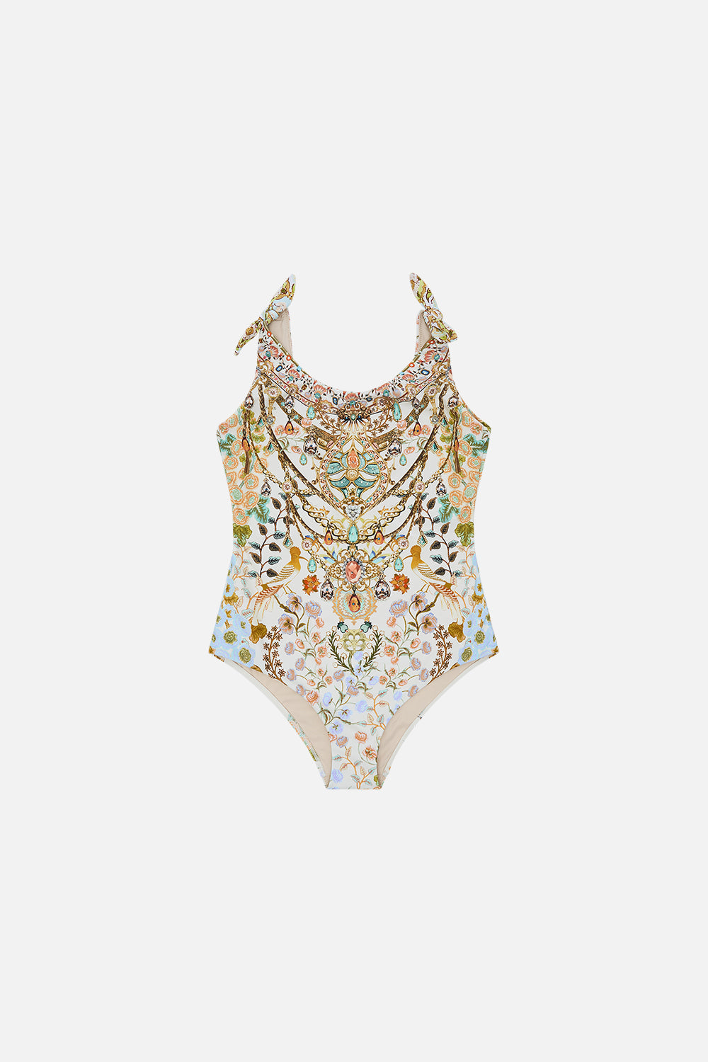 Milla By CAMILLA Kids Tie Shoulder One Piece 12-14 in Honour of Heirlooms print