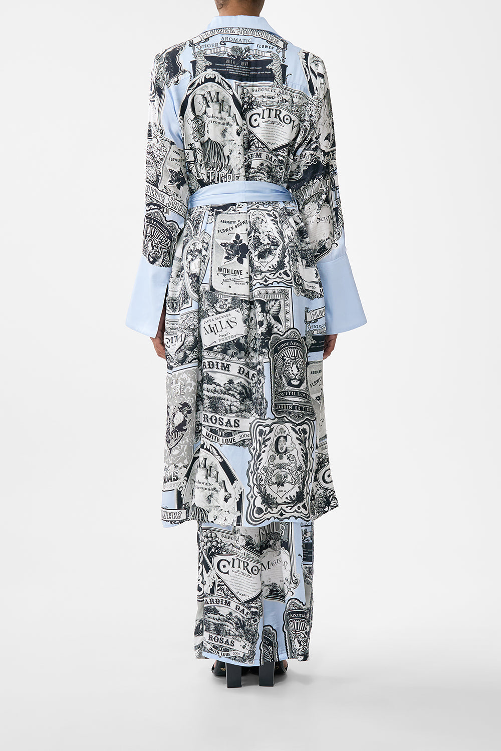 The CAMILLA BOYS SHORT SLEEVE CAMP COLLARED SHIRT 4-10 BATHING BOMBSHELL in our  print.